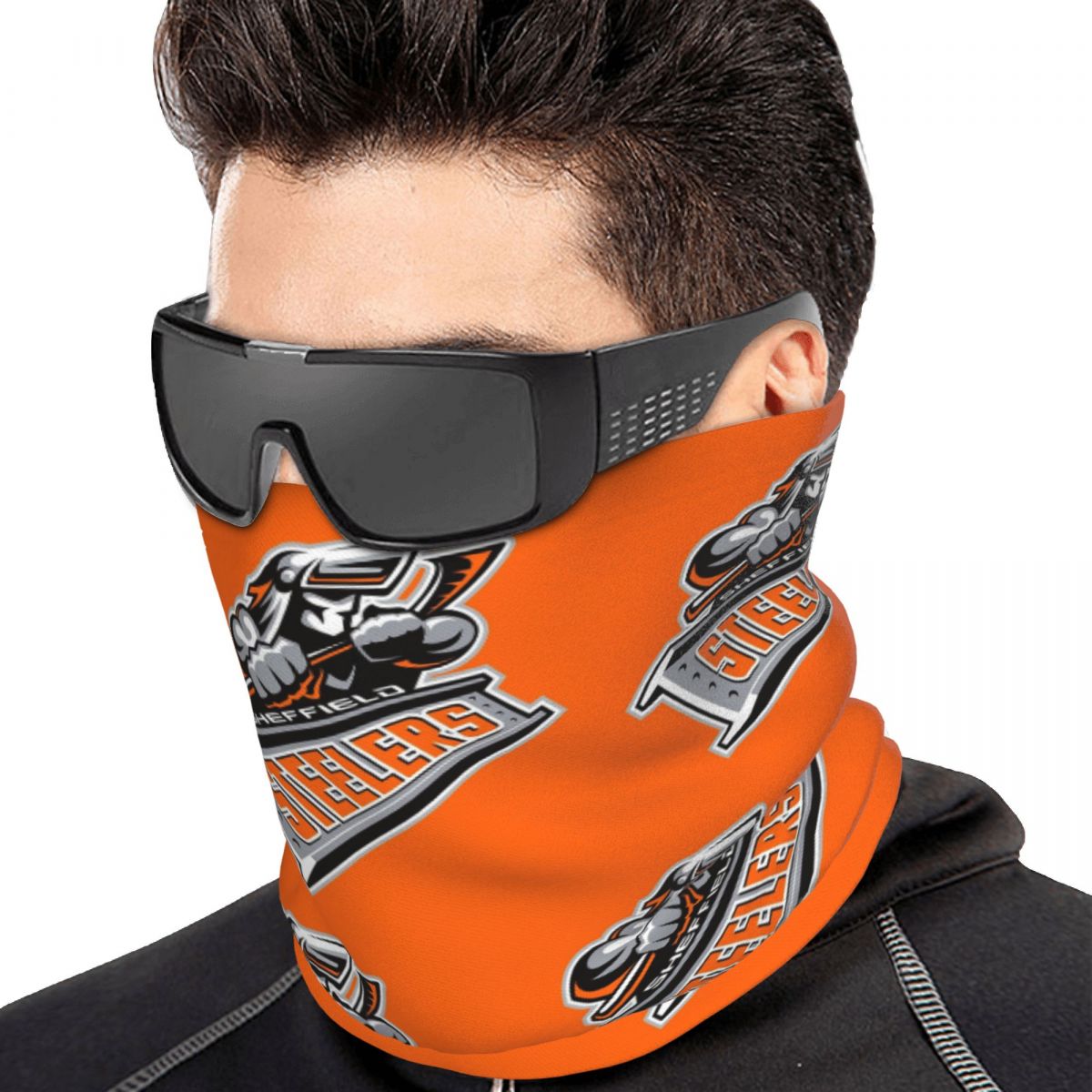 Neck Gaiter Face Cover - Sheffield Steelers Bandana Copricollo Stampato Maschera