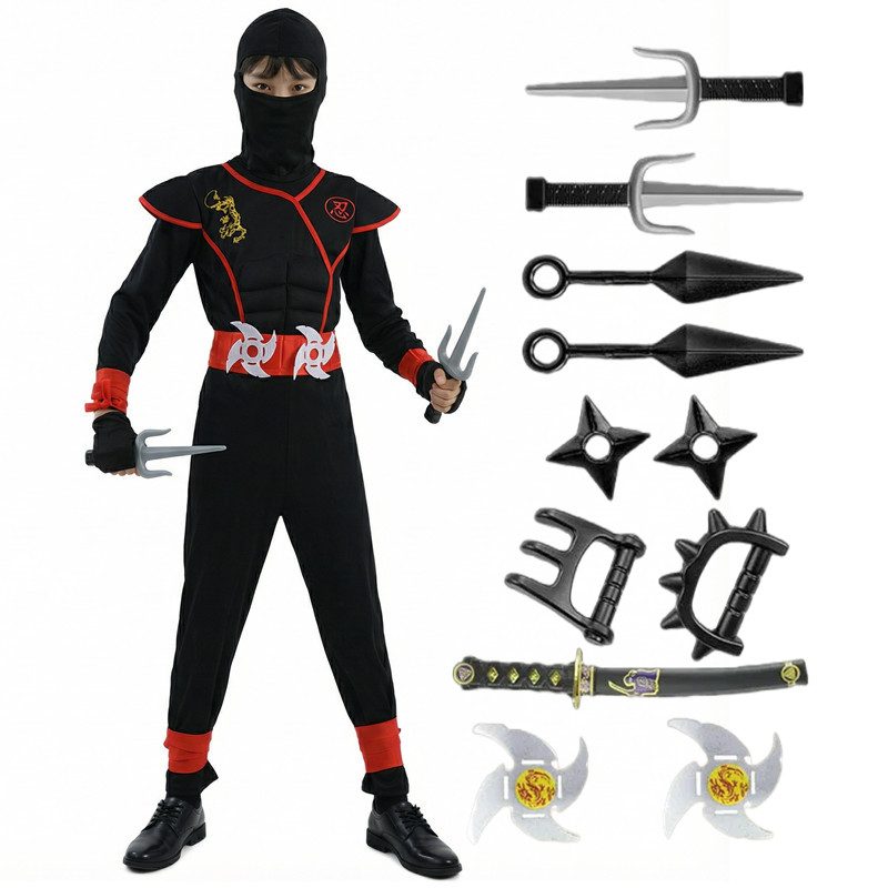 Costume da ninja nero e blu pe - Black Face Mask Pack recensione e prezzo