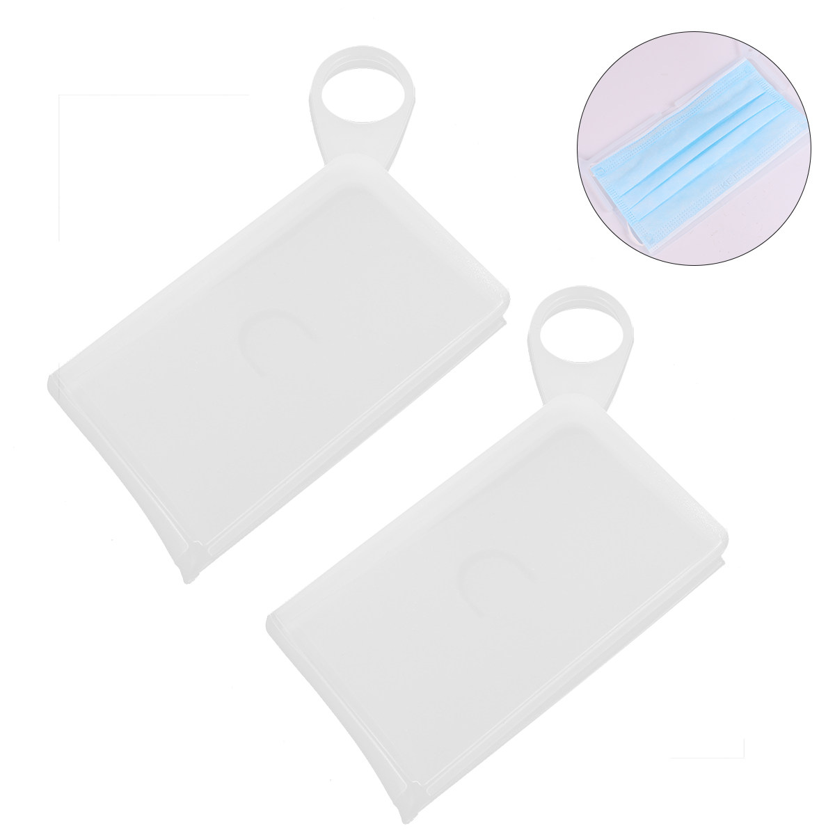 2 scatole piatte in silicone p - Face Mask Storage Box recensione e prezzo
