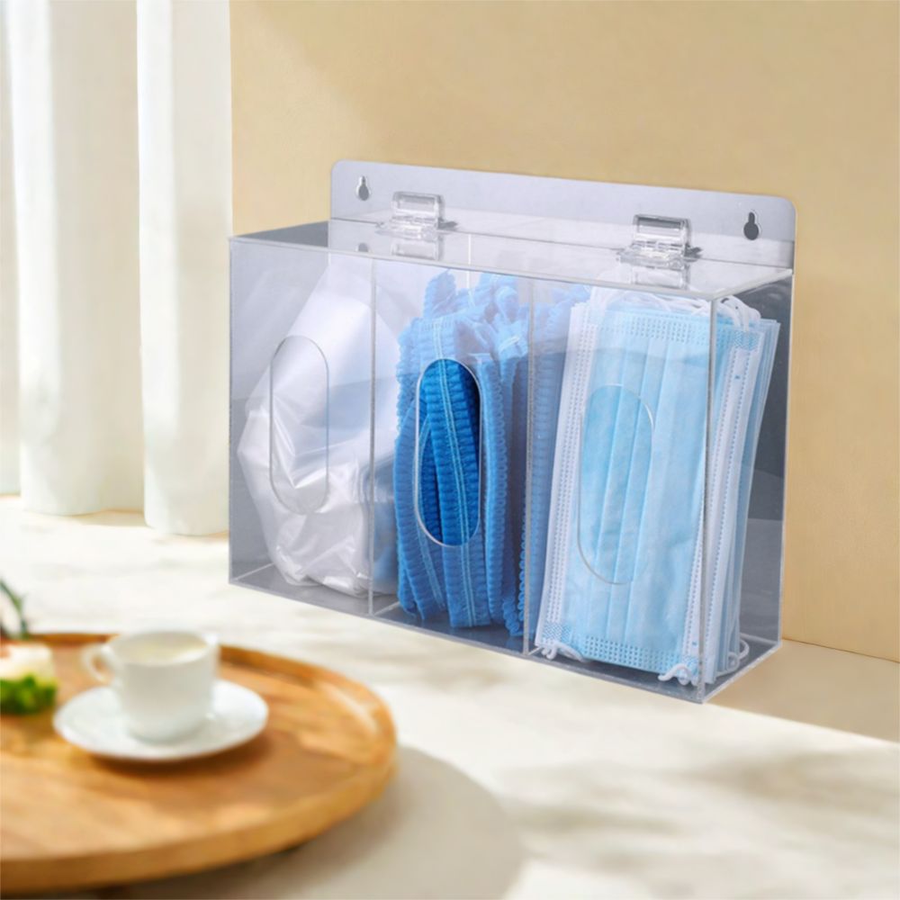 Porta Guanti in Acrilico a 1/2 - Face Mask Storage Box recensione e prezzo