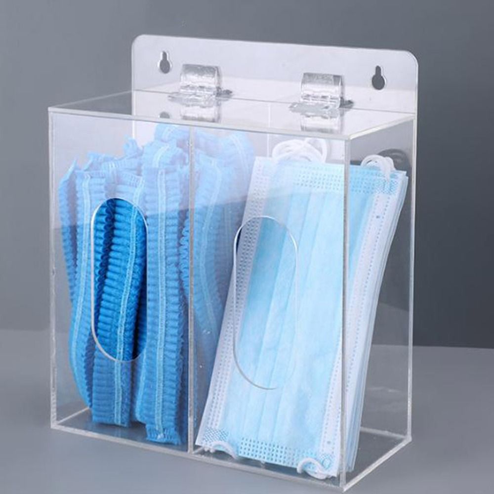Porta Guanti in Acrilico a 1/2 - Face Mask Storage Box recensione e prezzo